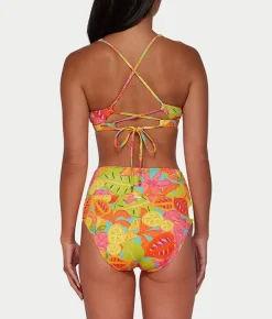Hannah Fold-Over High-Waist Bikini Bottom