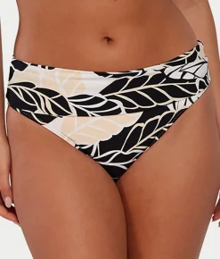 Hannah Fold-Over High-Waist Bikini Bottom