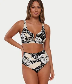 Hannah Fold-Over High-Waist Bikini Bottom