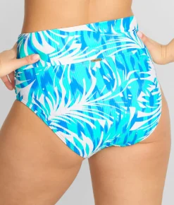 Hannah Fold-Over High-Waist Bikini Bottom