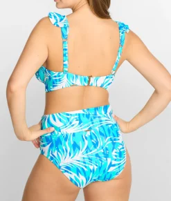 Hannah Fold-Over High-Waist Bikini Bottom
