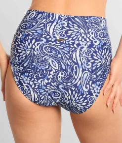 Hannah Fold-Over High-Waist Bikini Bottom