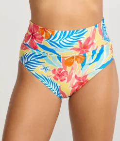 Hannah Fold-Over High-Waist Bikini Bottom
