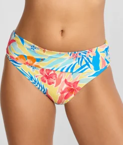 Hannah Fold-Over High-Waist Bikini Bottom