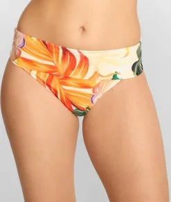 Hannah Fold-Over High-Waist Bikini Bottom