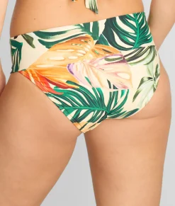 Hannah Fold-Over High-Waist Bikini Bottom