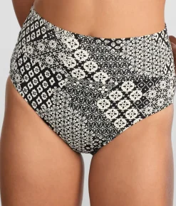 Hannah Fold-Over High-Waist Bikini Bottom