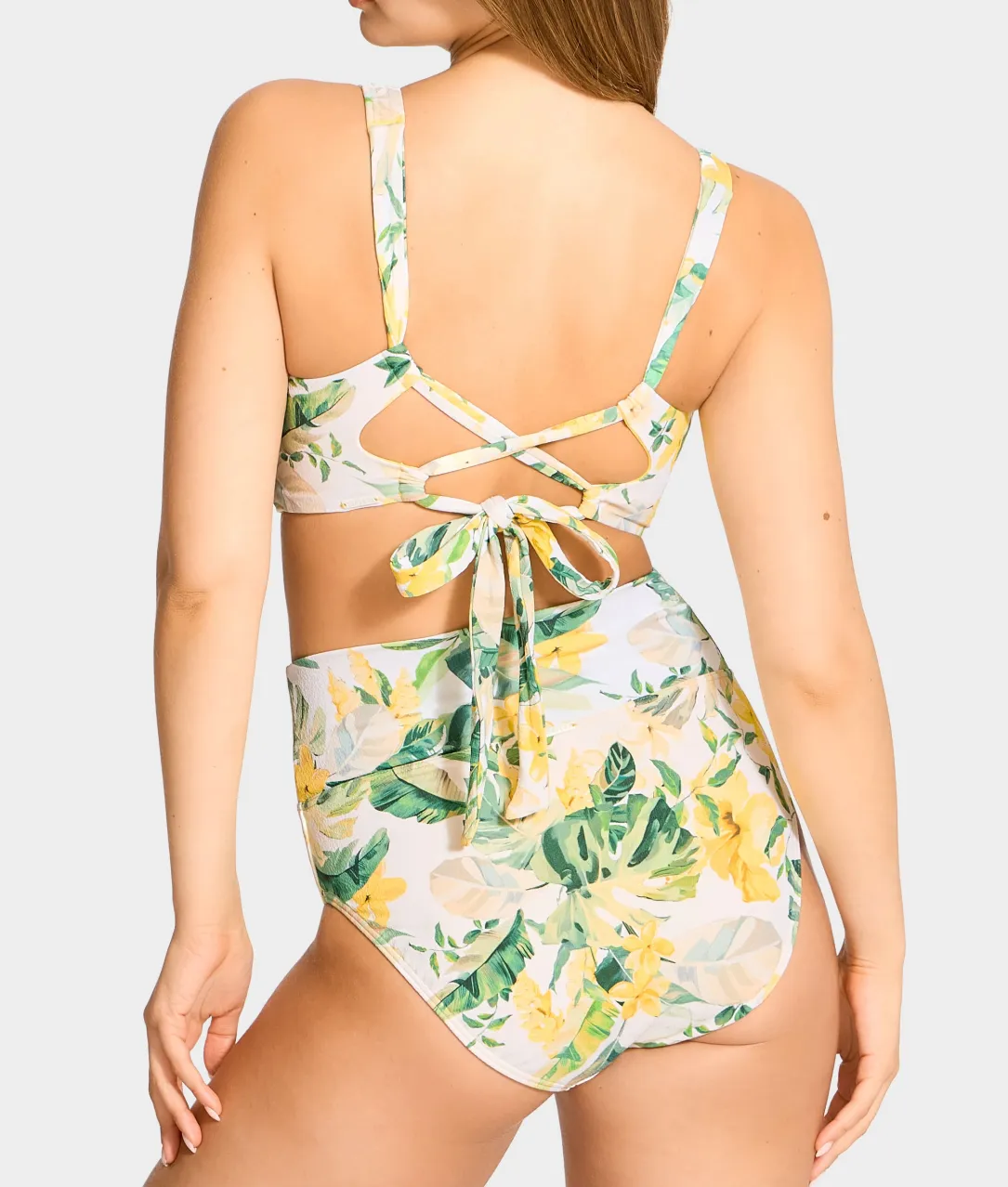 Hannah Fold-Over High-Waist Bikini Bottom