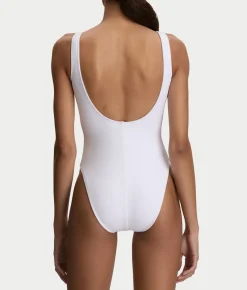 Heritage Polo Bear Terry Scoop One-Piece Swimsuit