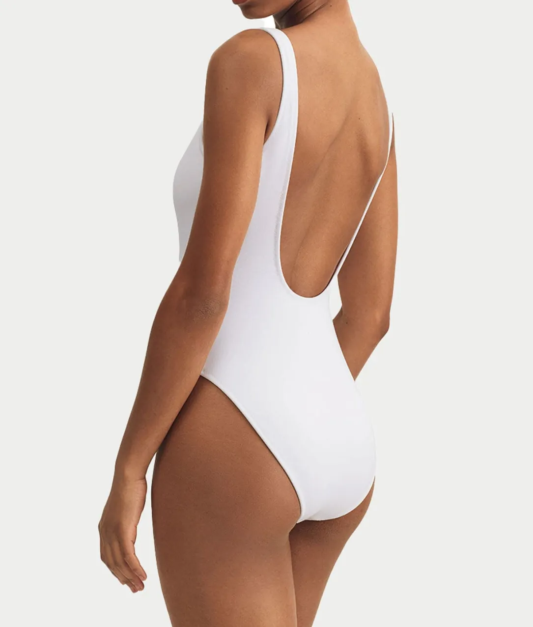 Heritage Polo Bear Terry Scoop One-Piece Swimsuit
