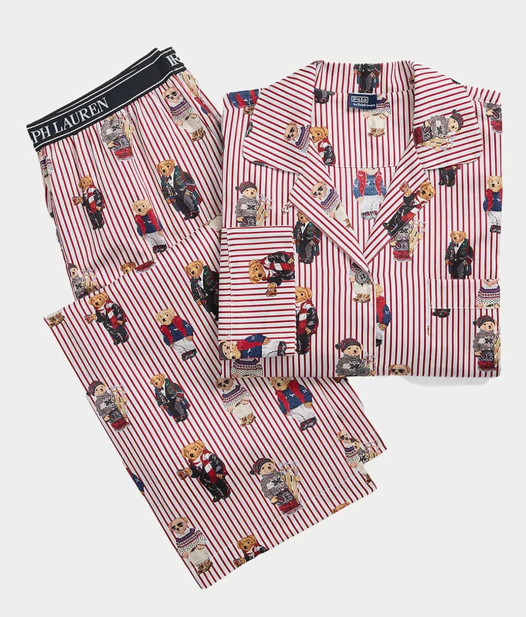 Heritage Polo Bear Woven Pajama Set