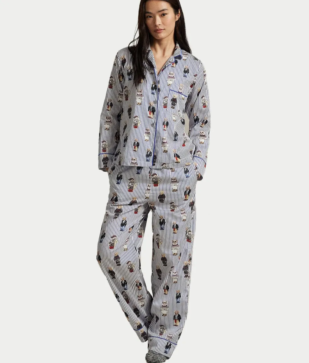 Heritage Polo Bear Woven Pajama Set