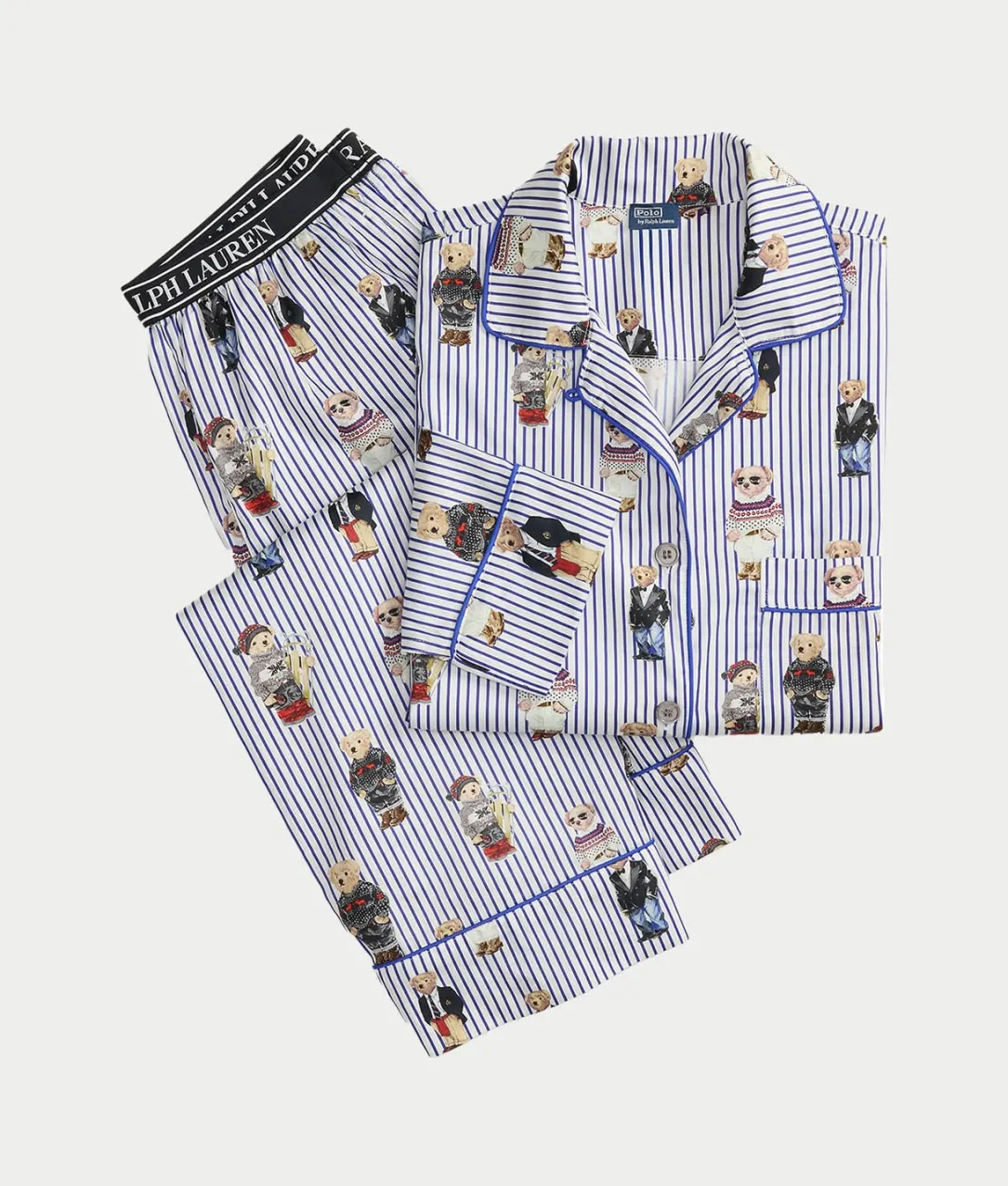 Heritage Polo Bear Woven Pajama Set