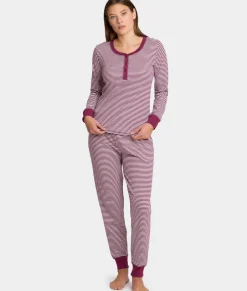 Her Stripe Henley PJ Set