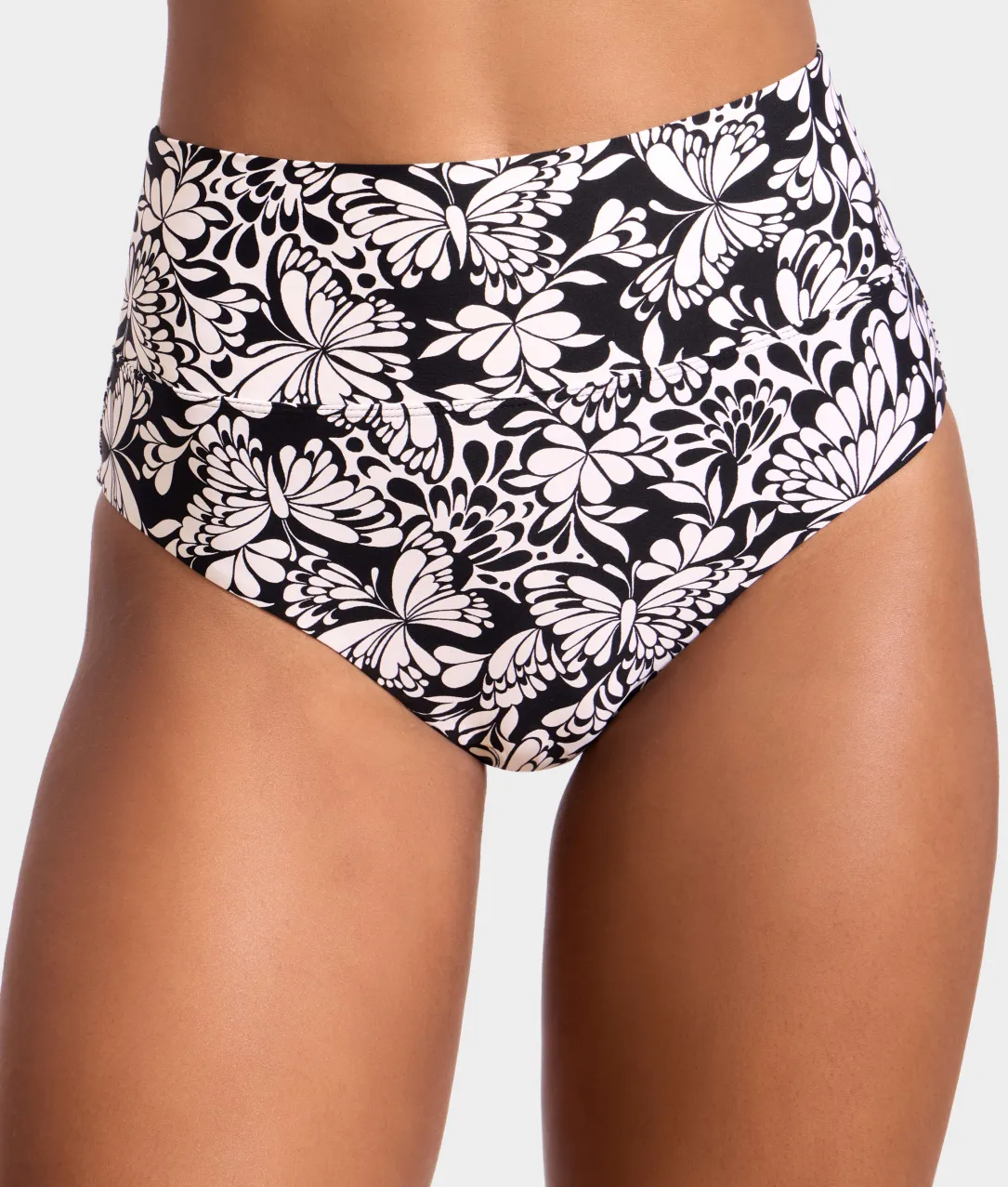 High-Waist Fold-Over Bikini Bottom