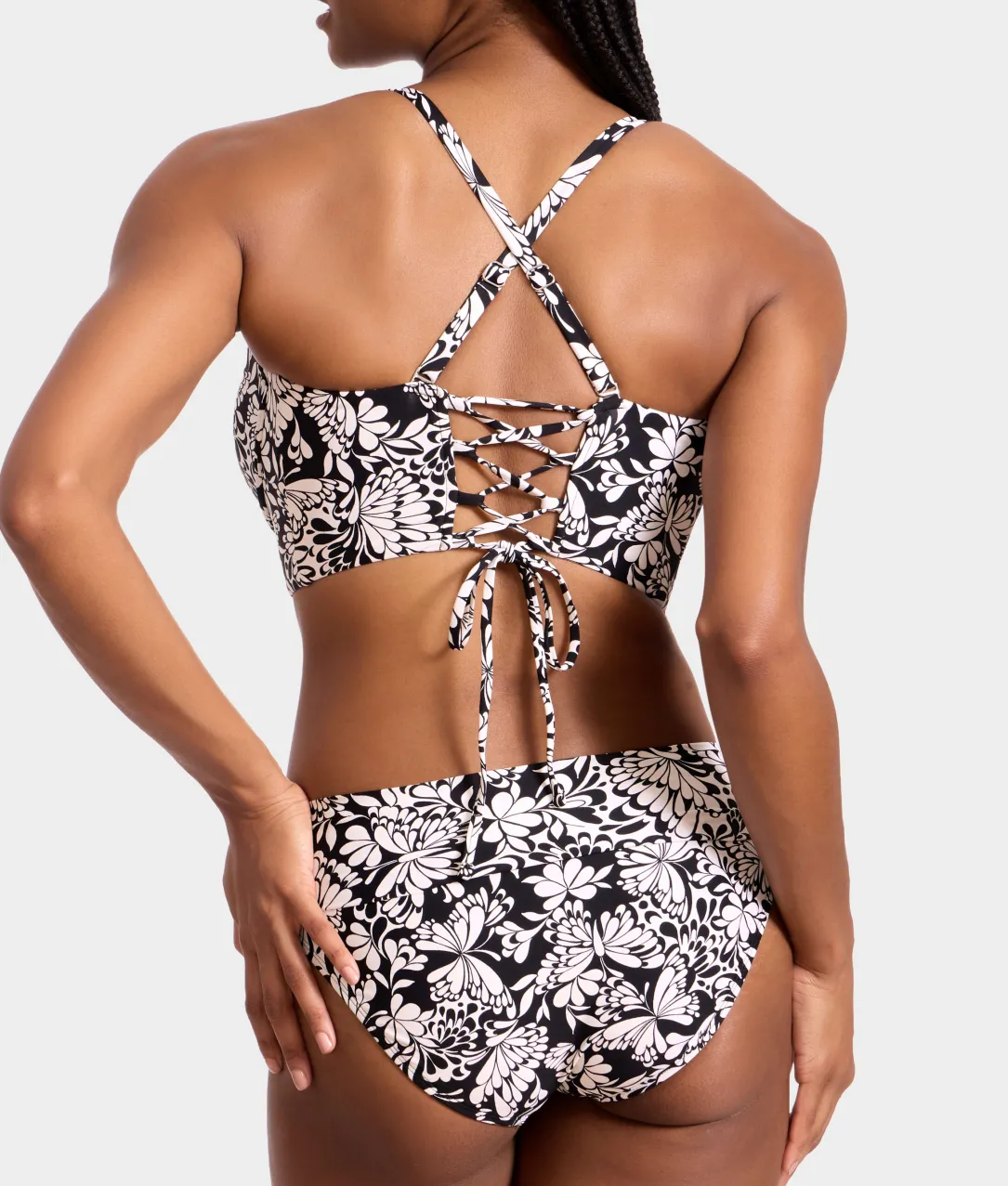 High-Waist Fold-Over Bikini Bottom