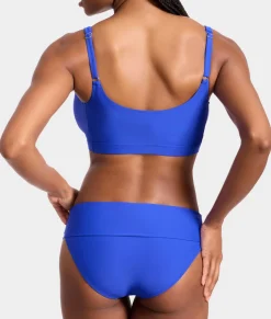 High-Waist Fold-Over Bikini Bottom