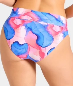 High-Waist Fold-Over Bikini Bottom
