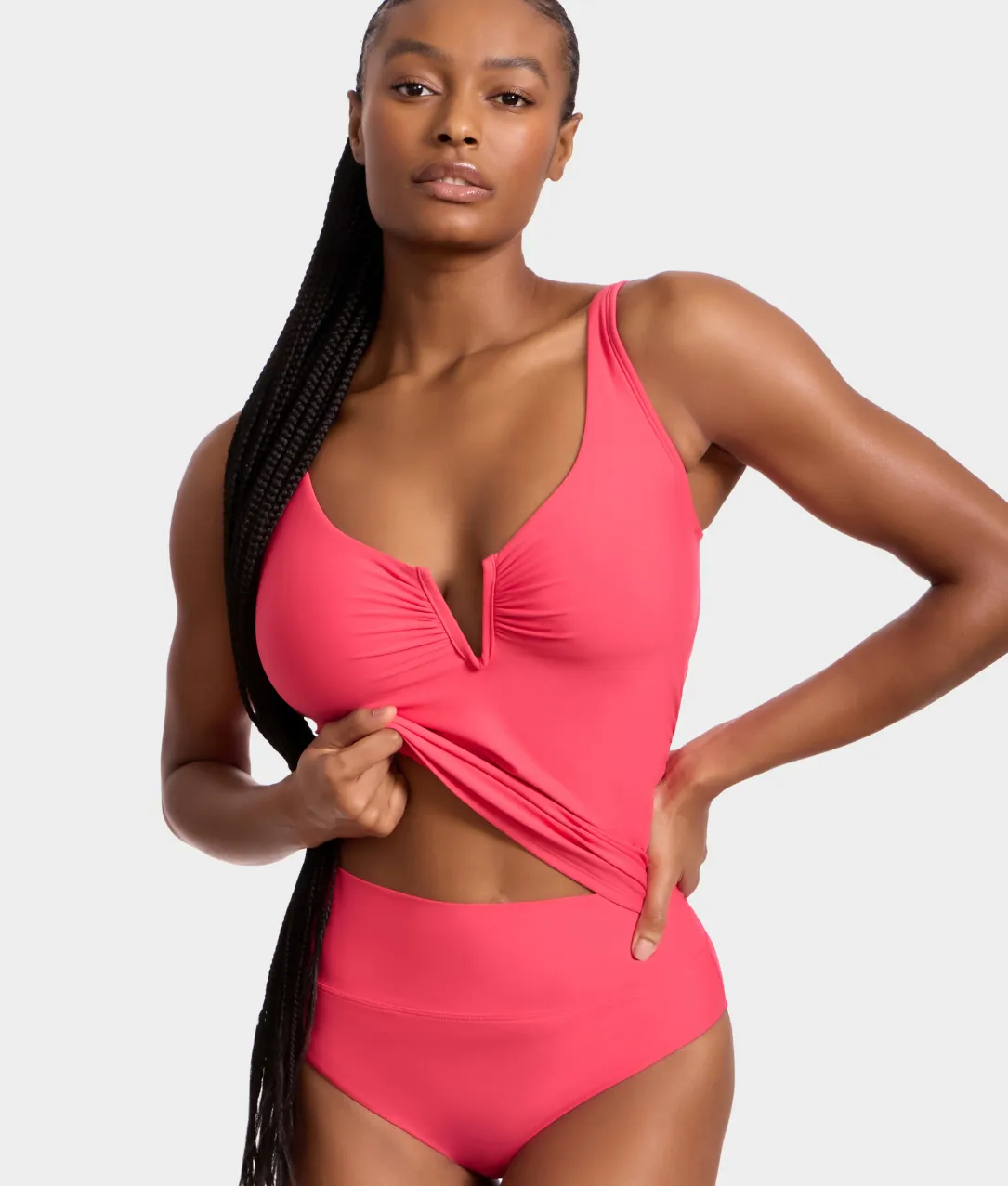 High-Waist Fold-Over Bikini Bottom