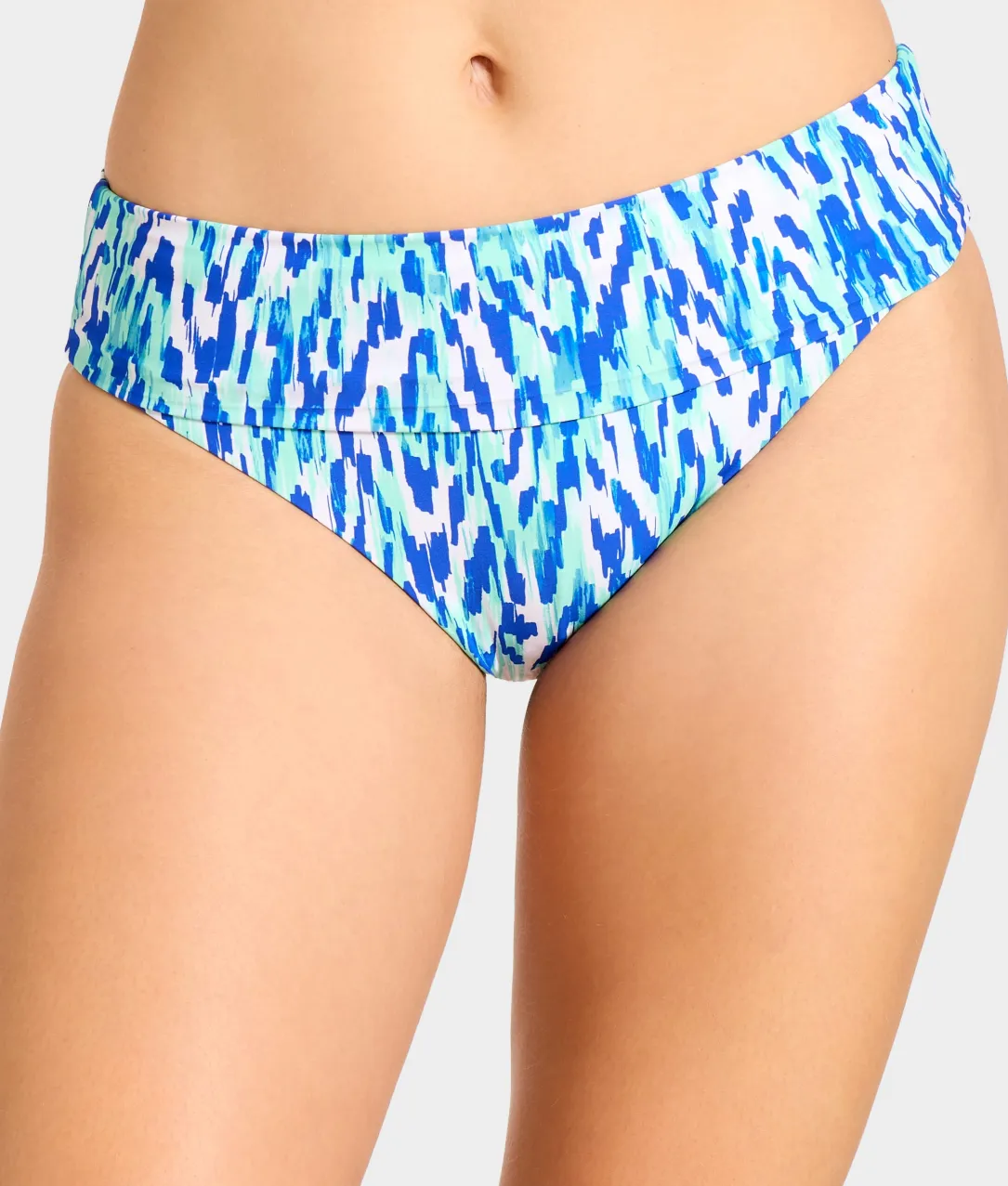 High-Waist Fold-Over Bikini Bottom