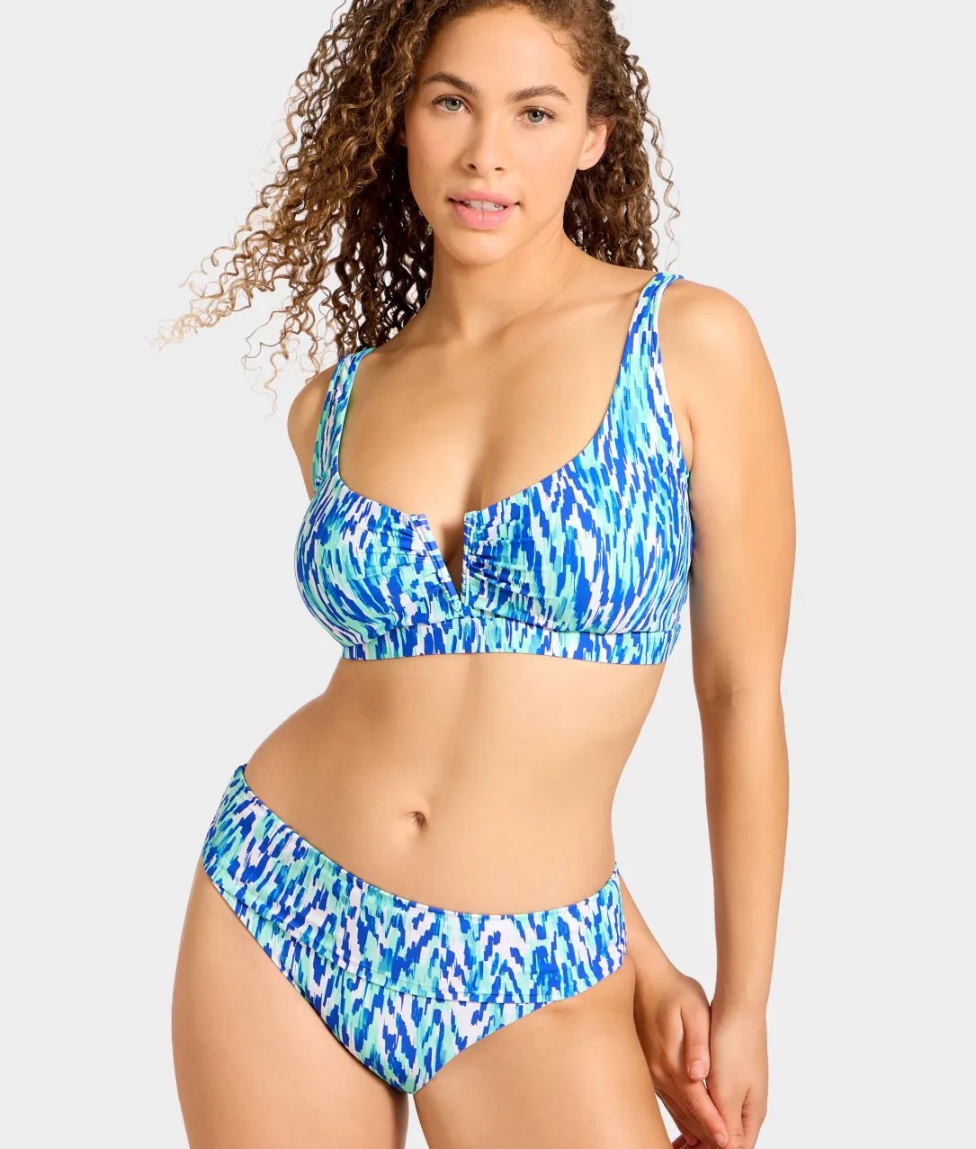 High-Waist Fold-Over Bikini Bottom