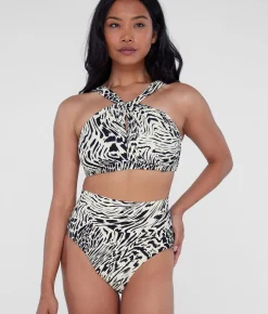 High-Waist Fold-Over Bikini Bottom