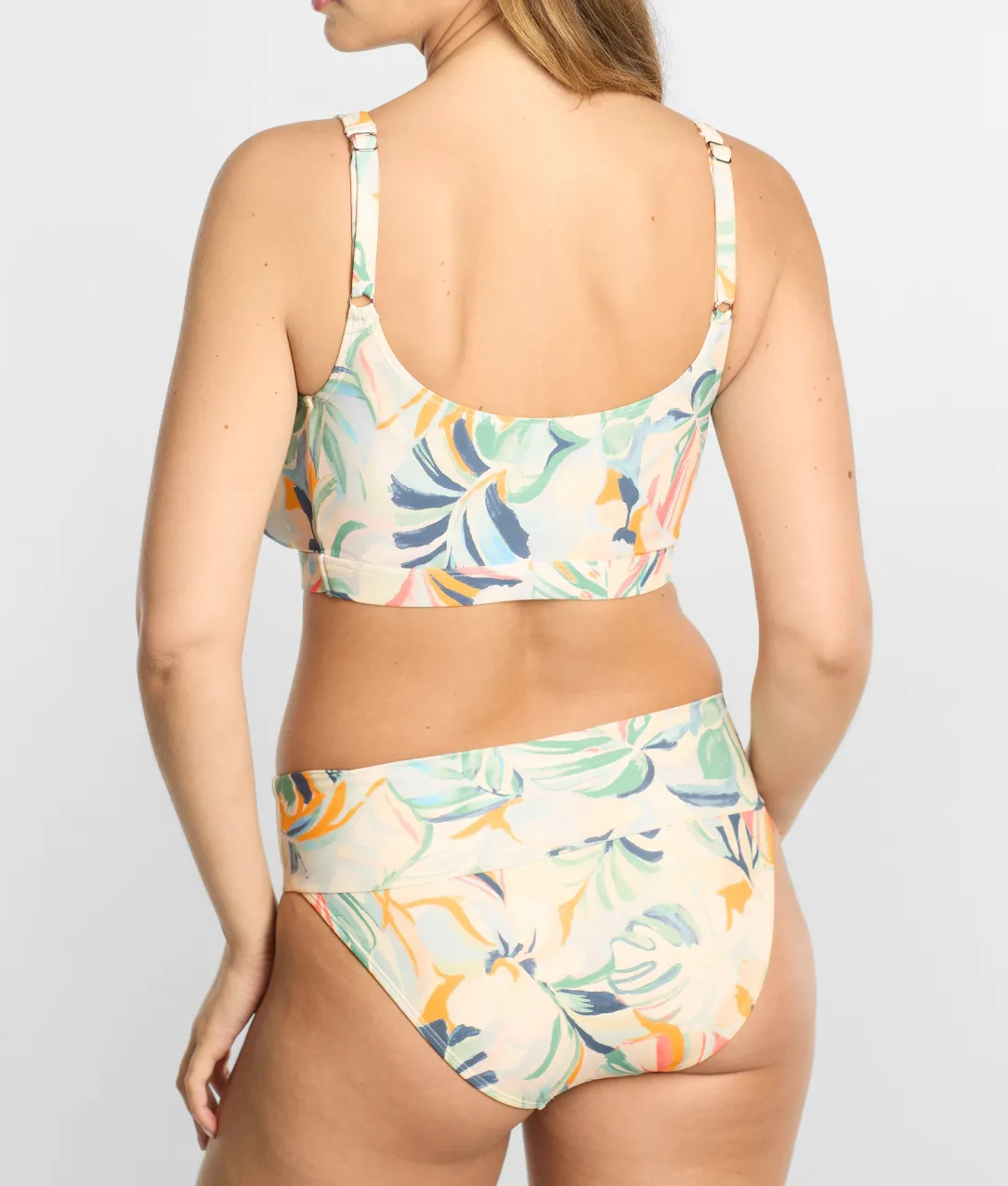 High-Waist Fold-Over Bikini Bottom