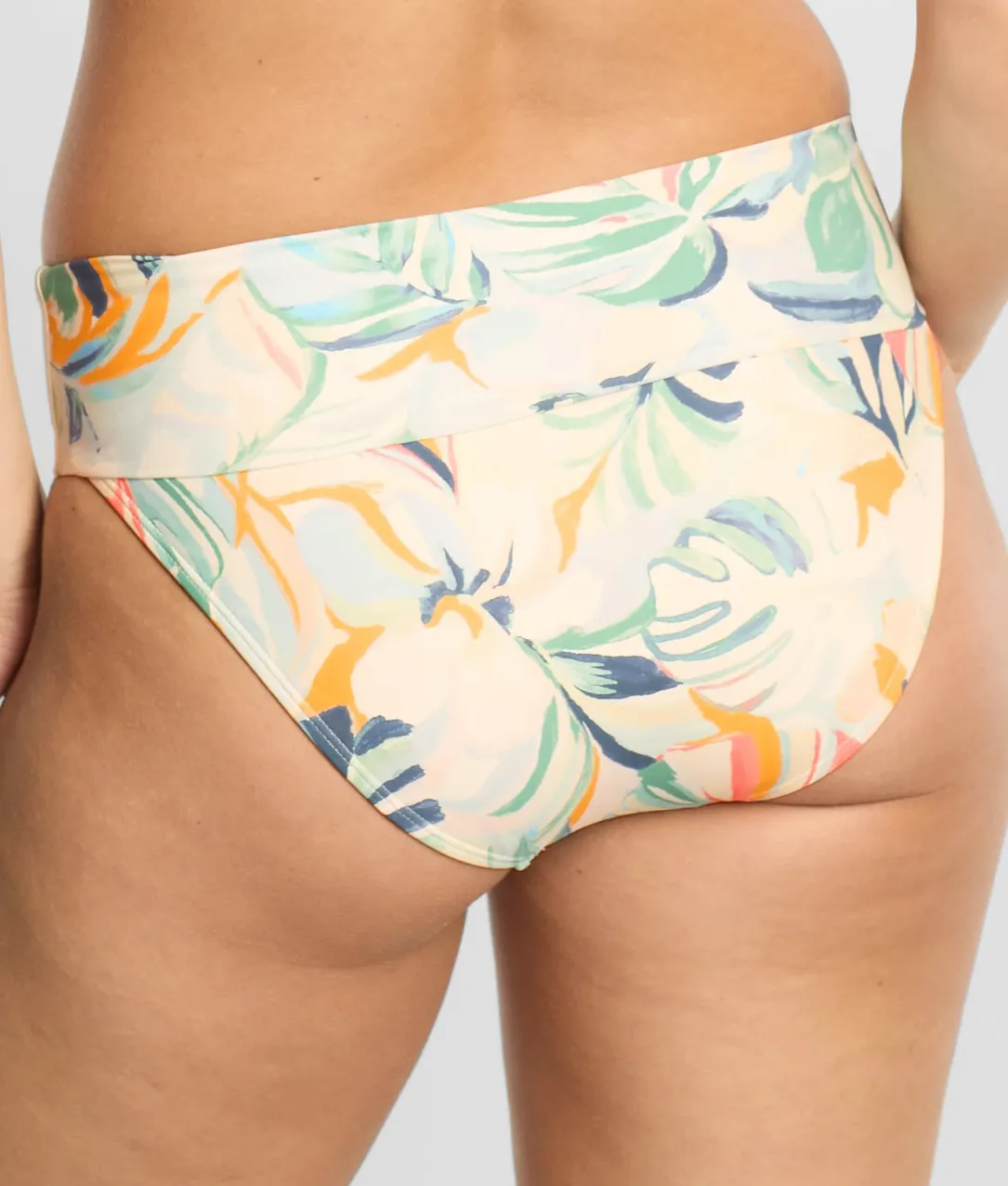 High-Waist Fold-Over Bikini Bottom