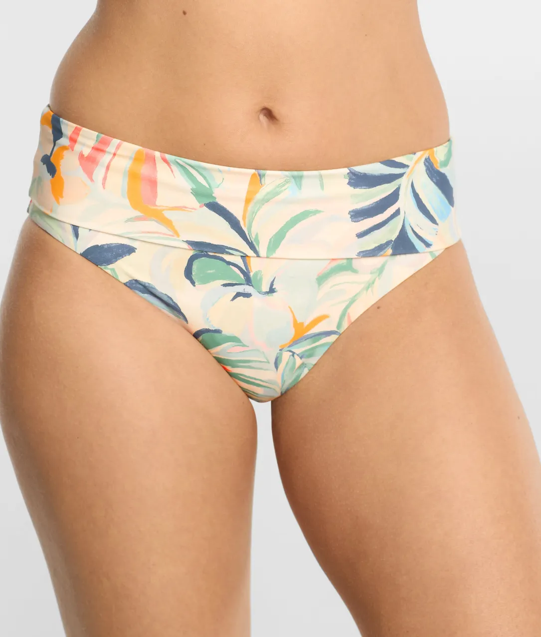 High-Waist Fold-Over Bikini Bottom