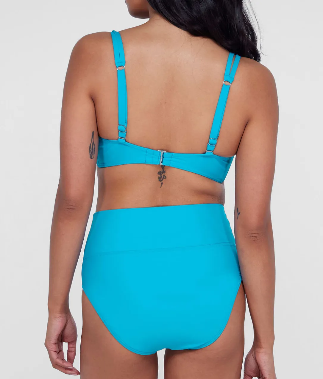 High-Waist Fold-Over Bikini Bottom