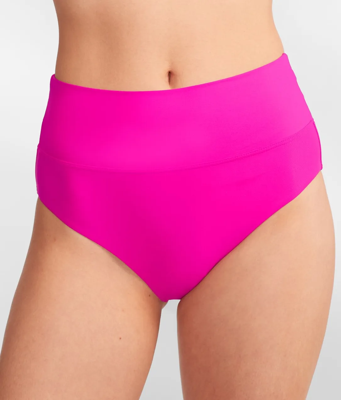 High-Waist Fold-Over Bikini Bottom