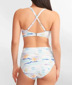 High-Waist Fold-Over Bikini Bottom