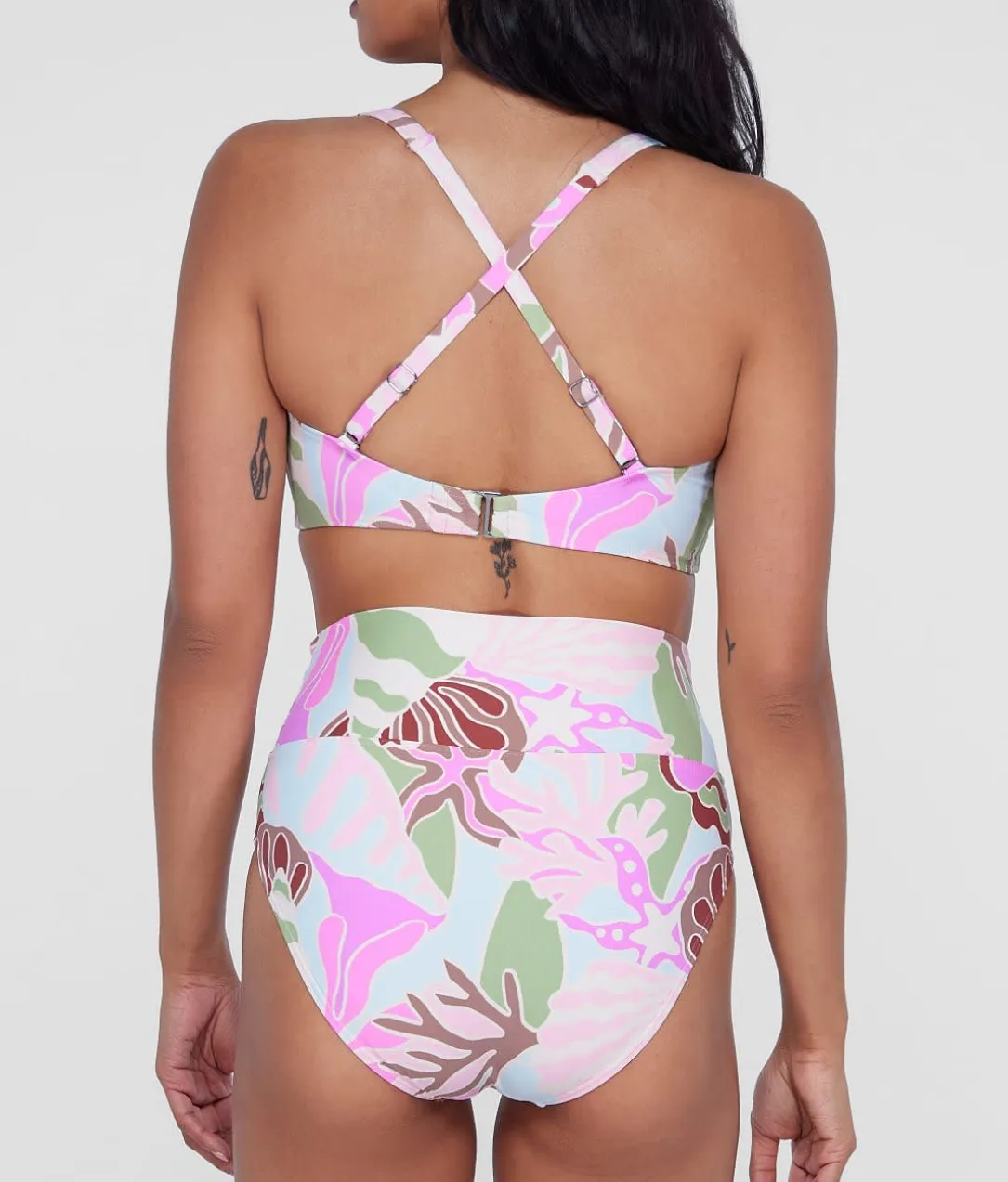 High-Waist Fold-Over Bikini Bottom
