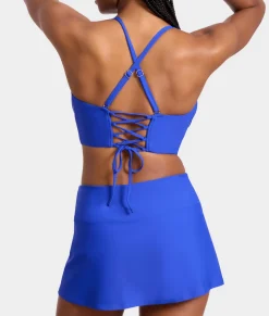High-Waist Skirted Bikini Bottom