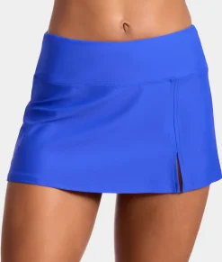 High-Waist Skirted Bikini Bottom