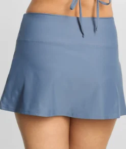 High-Waist Skirted Bikini Bottom