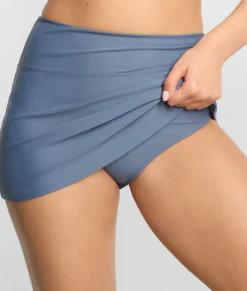 High-Waist Skirted Bikini Bottom