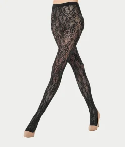Infinite Rose Net Tights