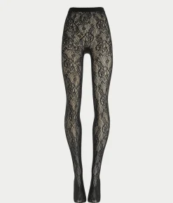 Infinite Rose Net Tights