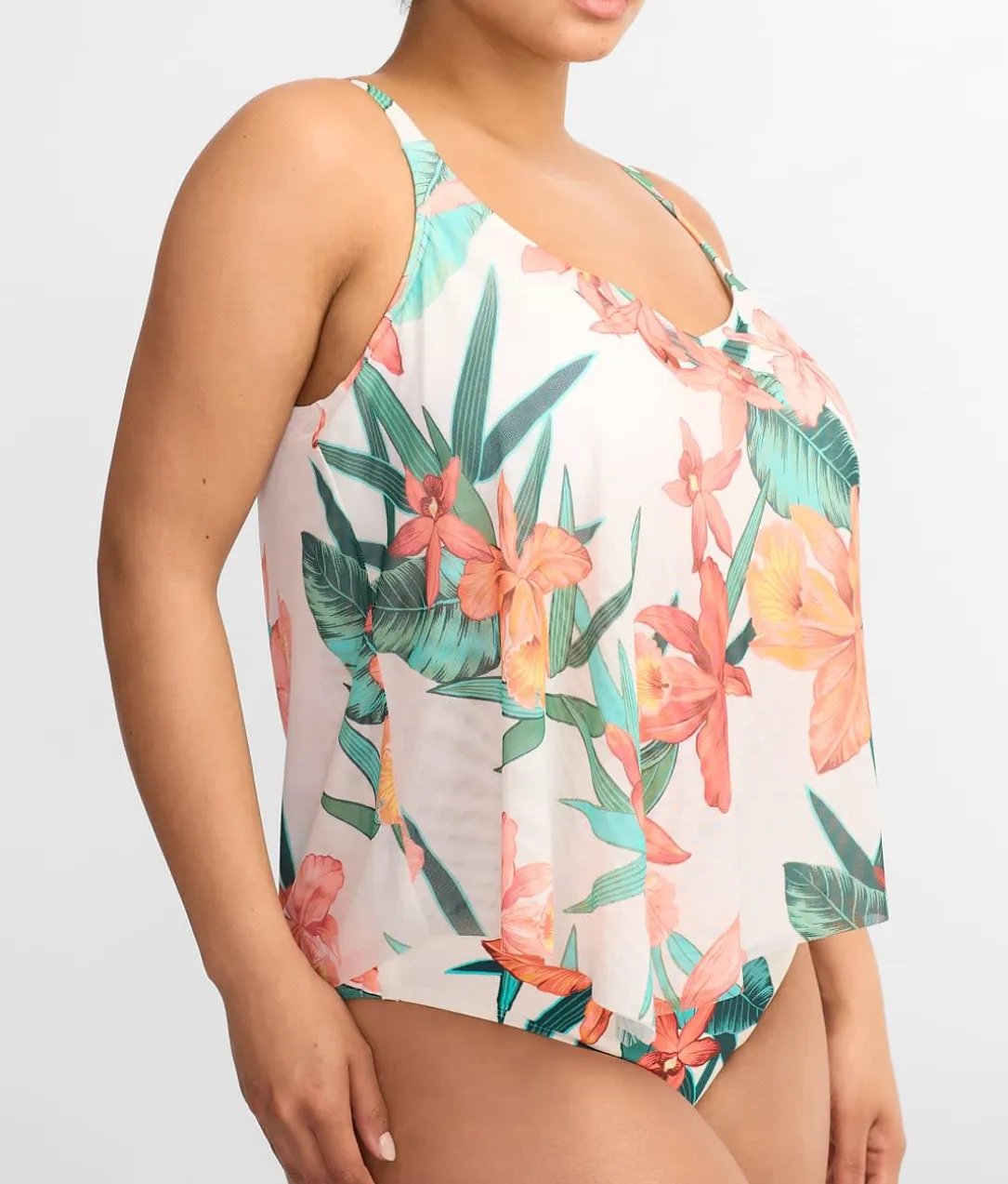 Island Flora Captive Underwire Tankini Top