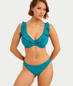 Jewel Cove Ruffled Bikini Top