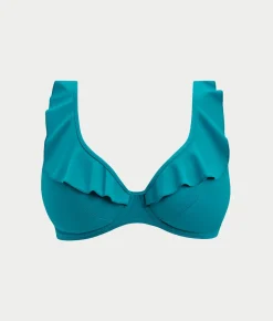 Jewel Cove Ruffled Bikini Top