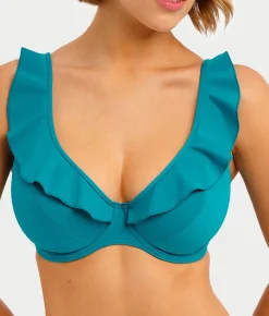 Jewel Cove Ruffled Bikini Top