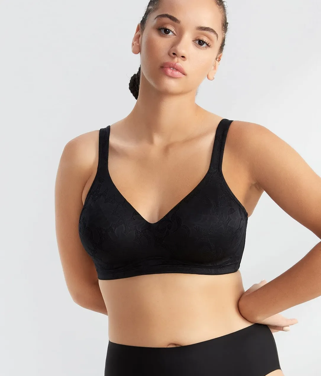 Jolie Jacquard Wire-Free Minimizer Bra