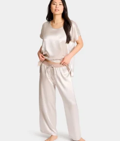 Jolie Satin Ankle Pants