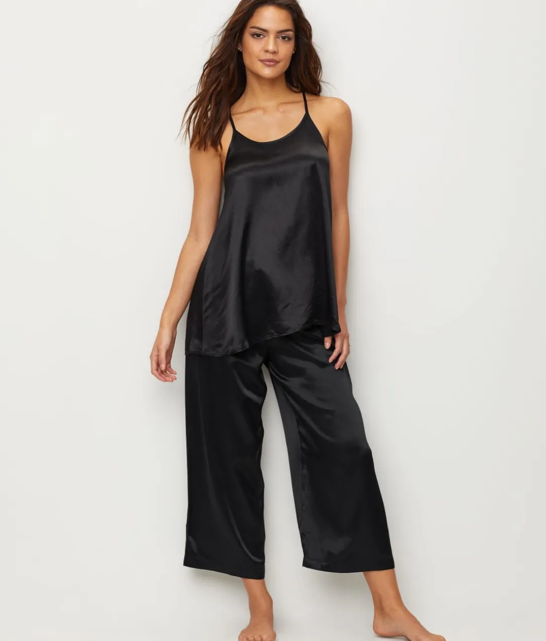 Jolie Satin Ankle Pants