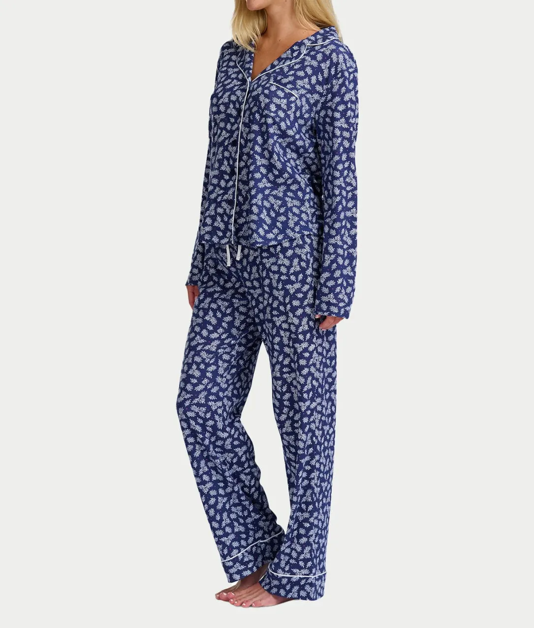 Jolly & Bright Long Sleeve Notch Pajama Set