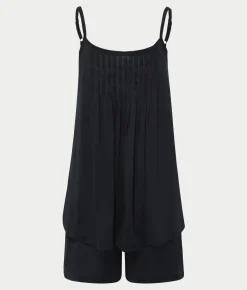 Juliet Pleated Cotton Pajama Set