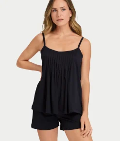 Juliet Pleated Cotton Pajama Set