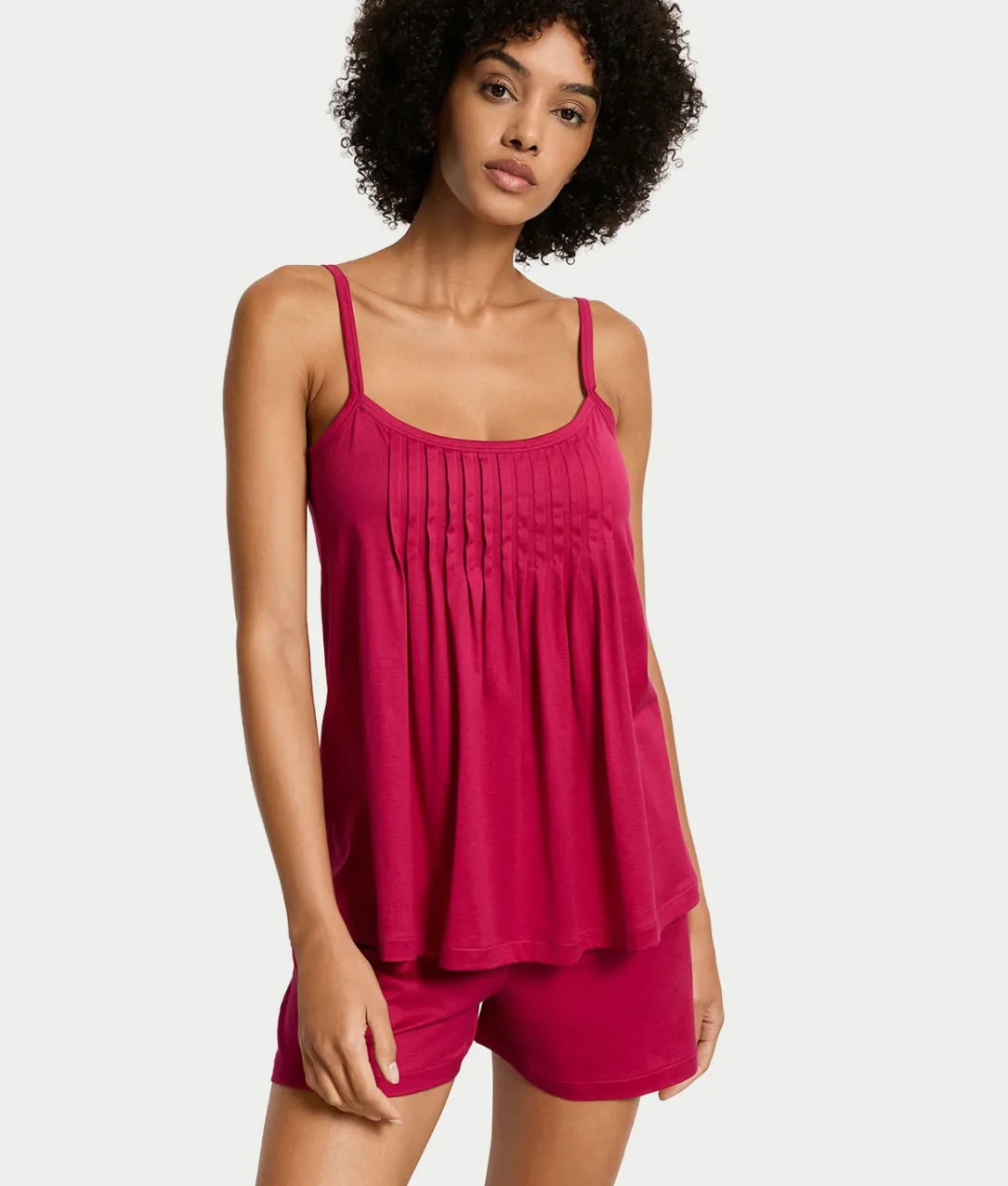 Juliet Pleated Cotton Pajama Set